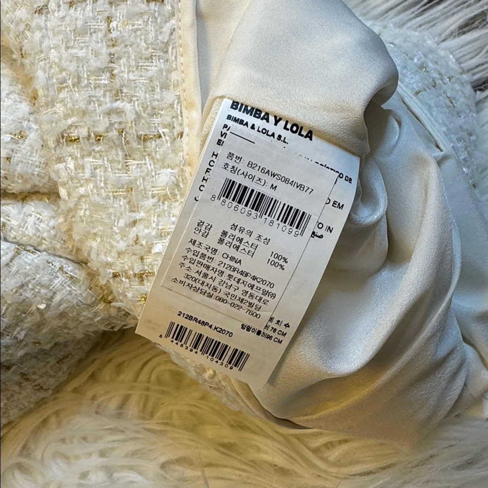 Bimba y Lola tweed skirt size M - Picture 6 of 6
